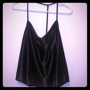 Satin tank top blouse